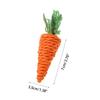 Rabbit Chew Toy Natural Grass Carrot Toy for Rabbits GuineaPigs 5Pcs