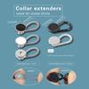 18Pcs Shirt Collar White Black Buttons Extender Multifunctional Spring Adjustment Button Jeans Elastic Extension Buckle