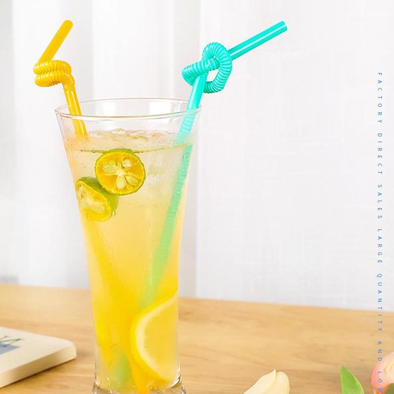 50Pcs Multicolor Kunststof Straws For Wedding Party Supplies Beverage Kitchen Cocktail Drinking Straws