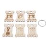 6 Pcs Floss Bobbin Exquisite Patterns Wooden Thread Winding Board Embroidery Floss Organizer