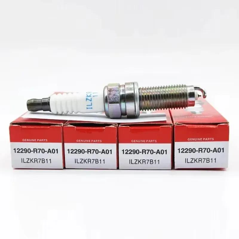 4/6PCS 12290-R70-A01 ILZKR7B11 New Iridium Spark Plug For Honda Accord Acura 3.5L RDX TSX 12290R70A01 ILZKR7B-11