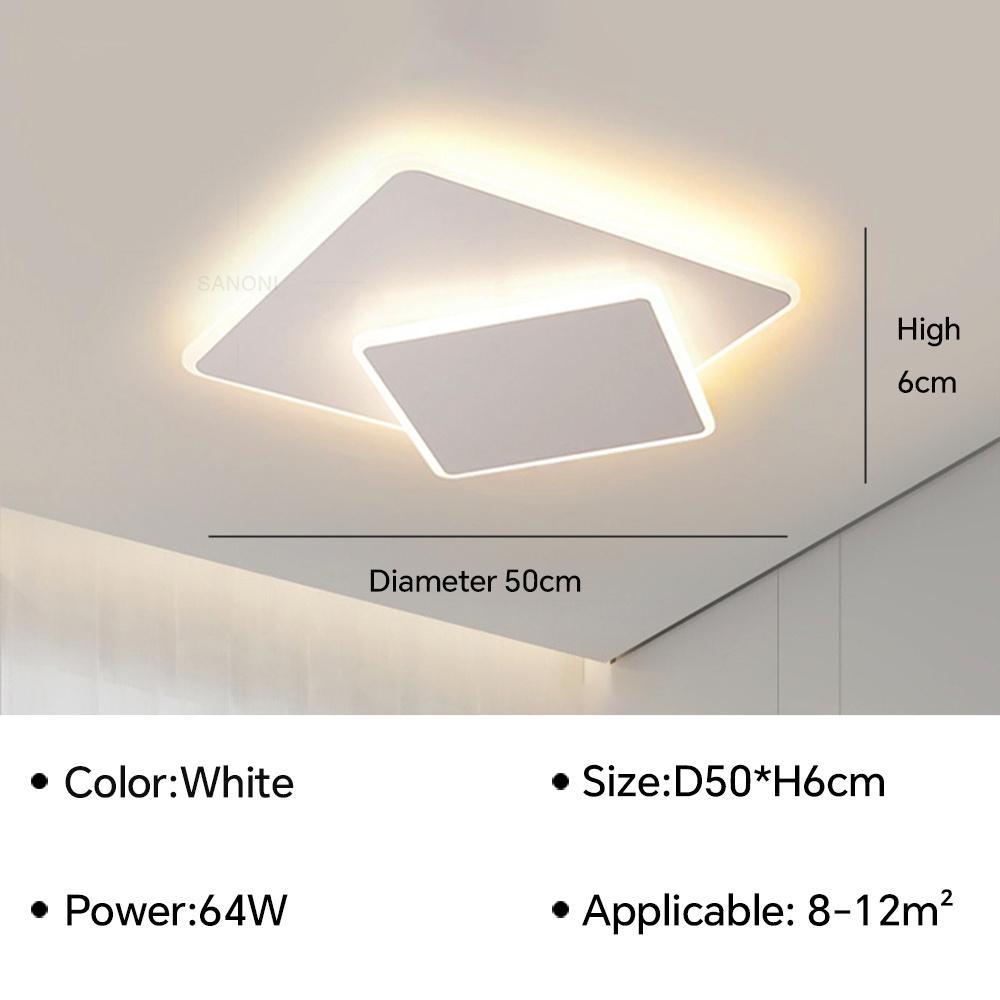 Modern LED Ceiling Chandelier Lamp For Living Room Bedroom Study Baby Room Kitchen Aisle Loft Home Decor Indoor Lighting Fixture