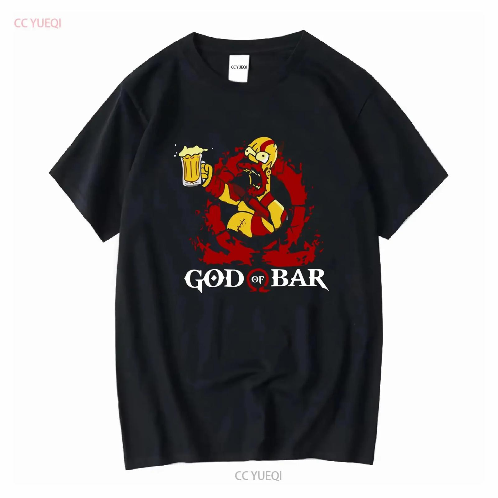 HOMER GOD OF BAR FUN GRAPHIC T SHIRT Heavy Cotton vintage Washed designer clothes Versatile Soft fashion Breathable Comfortable XXXXXL разноцветный
