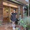 2024 Summer Plaid Puff Sleeve Mid-Length Dress