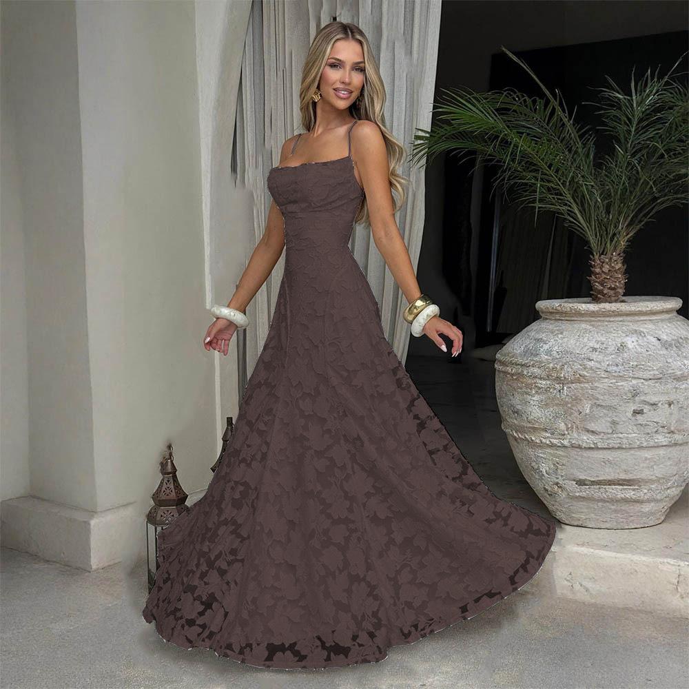 European and American style women's evening dress new fashion versatile Spice Girl style burgundy sexy suspender skirt