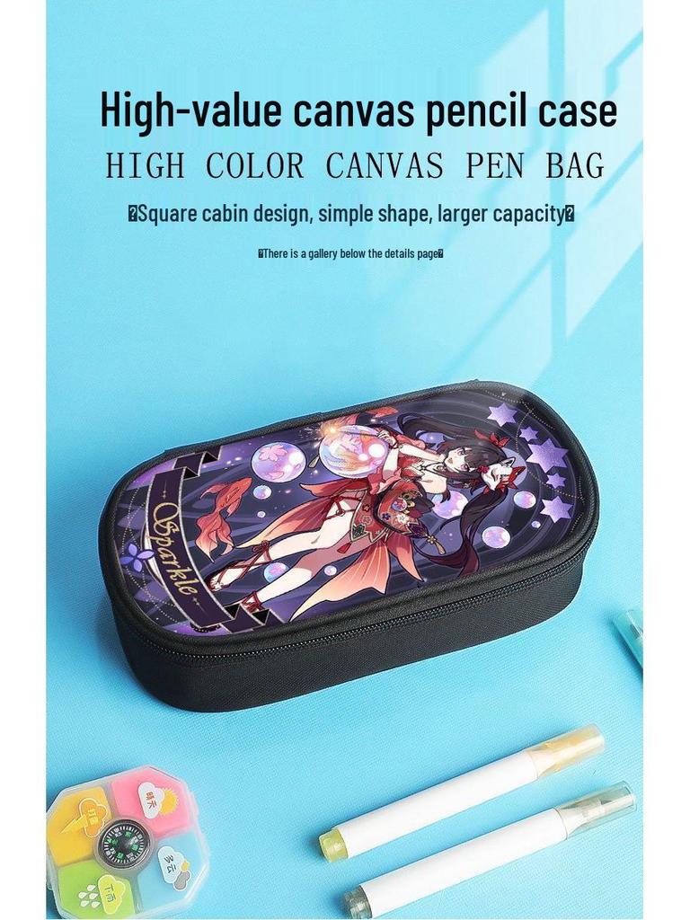 Honkai Star Rail Pencil Case for Students - Yelan, Jun, March 7th, Kafka Design