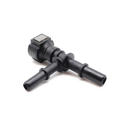 1Pc 9.49 Tee Connector Car Fuel Hose Quick Plug Connector Quick Release Hose Fitting Nylon Oil Line Pipe Adapter