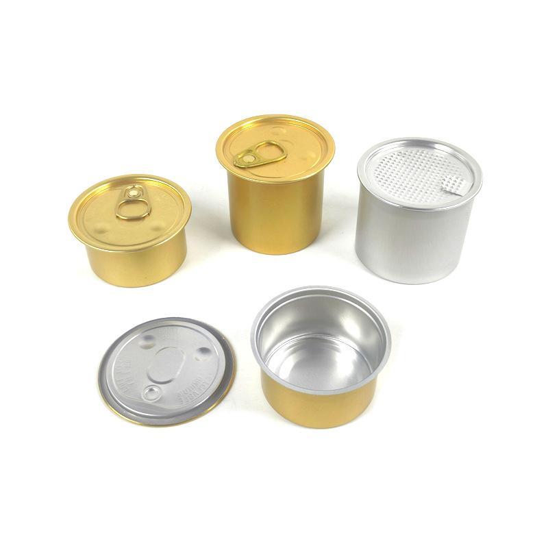 Tinplate Mini Metal Box Creative Sardine Can Shaped Storage Box Portable Metal Material Jewelry Pill Cases Portable Tin Boxes