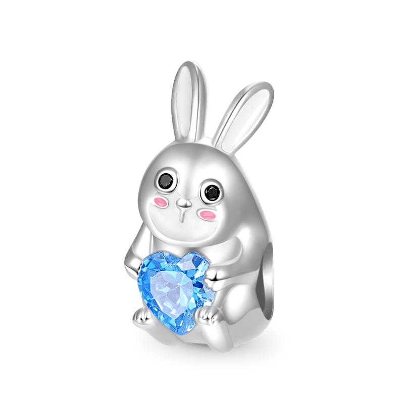 Dazzlingcopper Hollow Dangle Easter Rabbit Egg Charm Fit Original Bracelet Trinket Pandent And Elegant Jewelry Gift