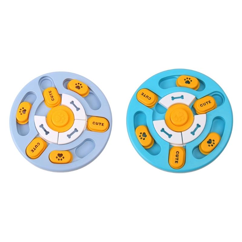 Sliding Modulel Intelligence Feeding Toy Interactively Slow Feeders Puzzles Bowl for Mental Enrichment And IQ Training