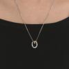 Etreve Silver (C) Note Double Ring Necklace Hl6N45625C9550