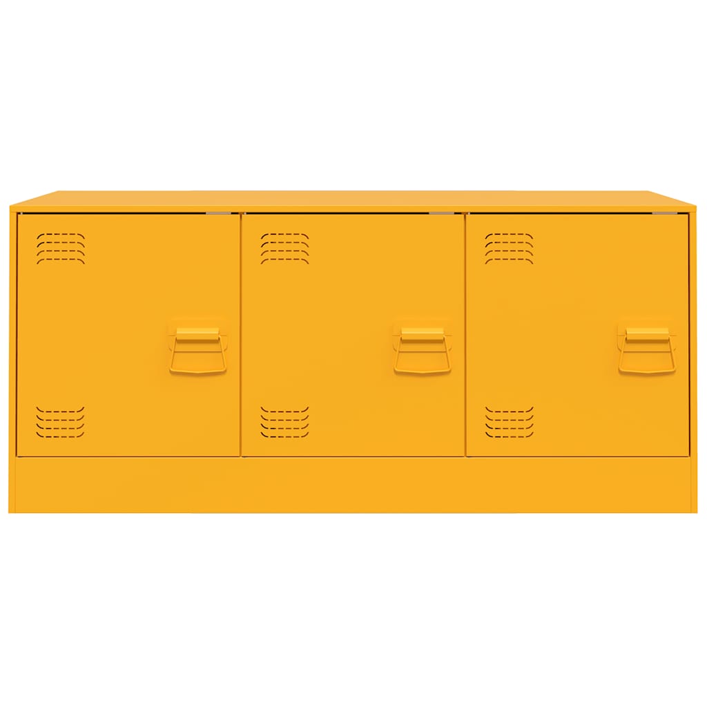TV Stand Mustard Yellow 99 x 39 x 44 cm Steel