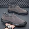 Spring Men's Shoes Round Head Korean Version Trend Casual Work Work Shoes One Pedal Labor Insurance Shoes Men's Shoes