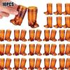 10PCS Clear Mini Boot Glasses Plastic  Cups for Western Cowboy Cowgirl Birthday Party Decor Drinkware