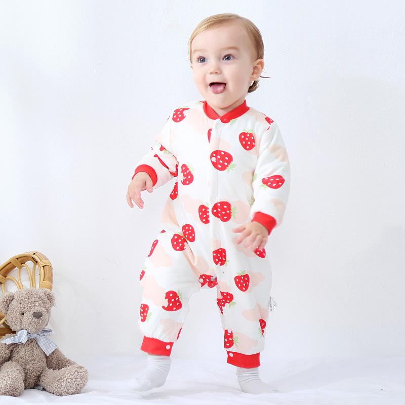 DuPont Baby Cotton-Padded Jumpsuit: Class A Quilted One-Piece for Spring & Autumn - Warm Pajamas Romper