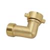 Hose Connector Brass 90 Degree Elbow Adapter For American Threaded Garden Hoses Secure Water Pipe Connection