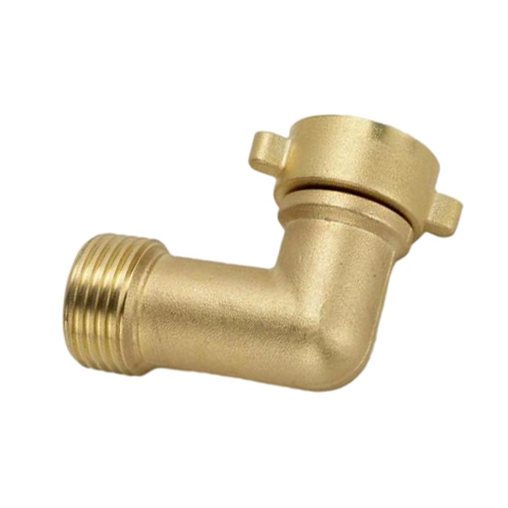 Hose Connector Brass 90 Degree Elbow Adapter For American Threaded Garden Hoses Secure Water Pipe Connection