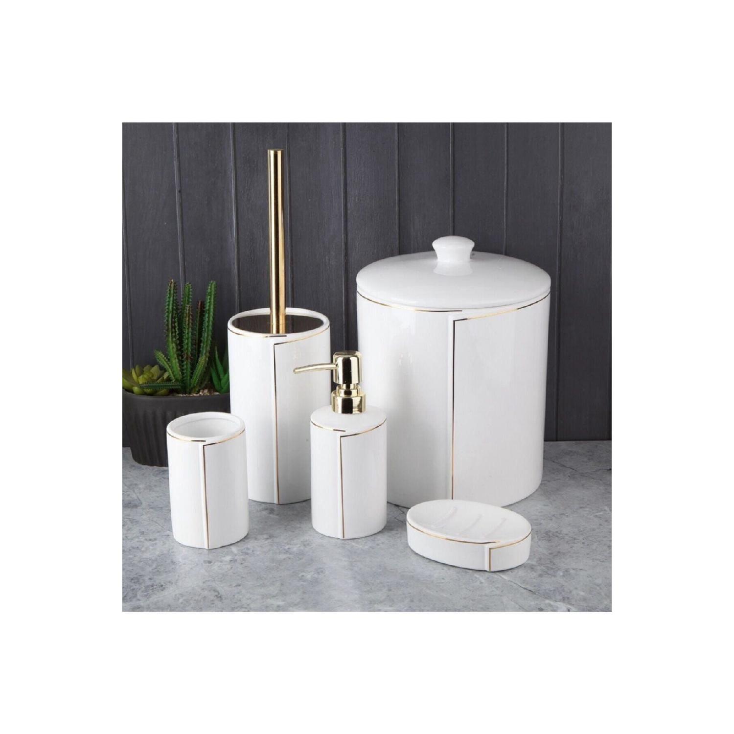 

Керамический набор для ванной комнаты из 5 предметов