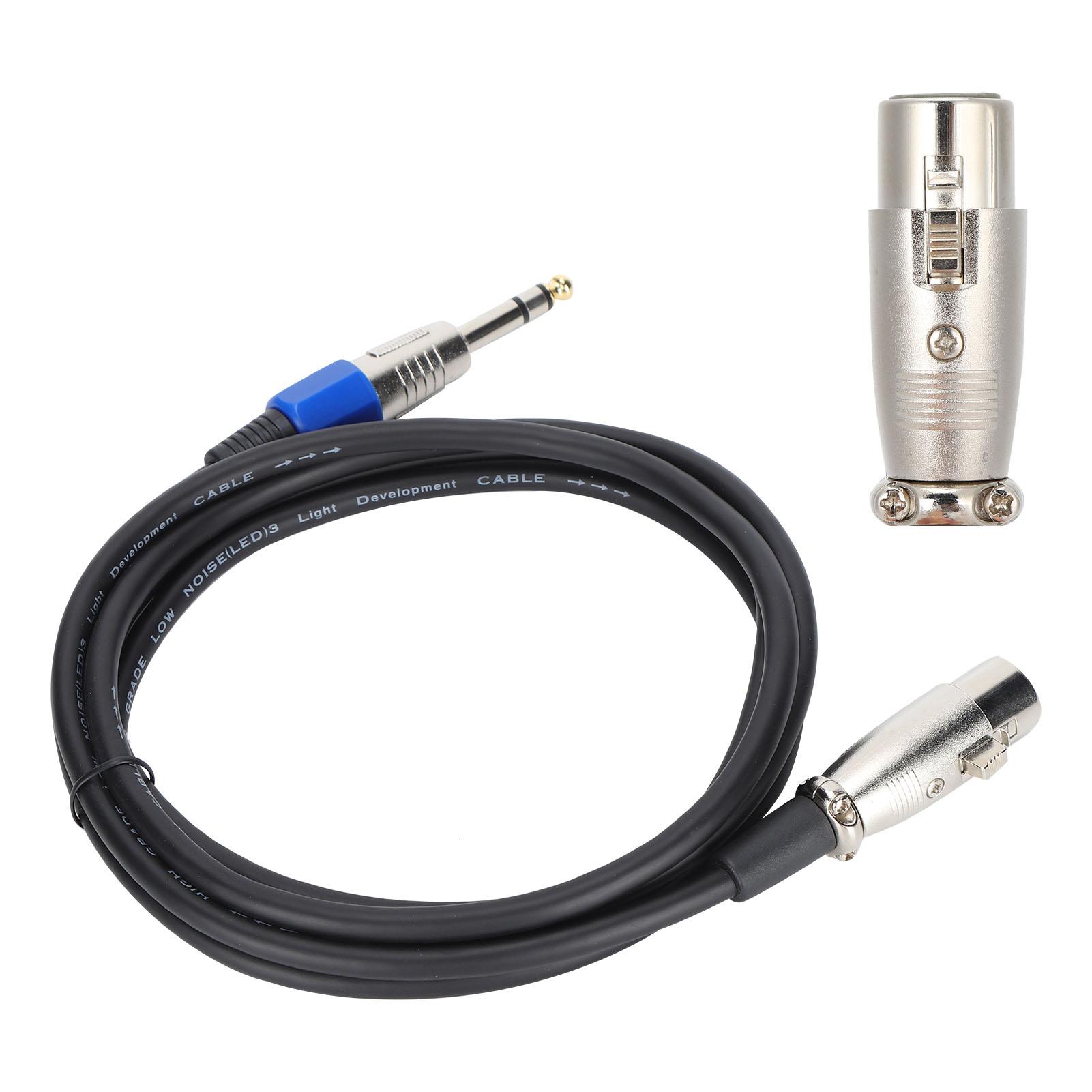 

JORINDO JD6015 XLR гнездо на разъем 6,35 мм балансный сигнальный кабель XLR на 1/4 дюйма микрофонный кабель 2 м