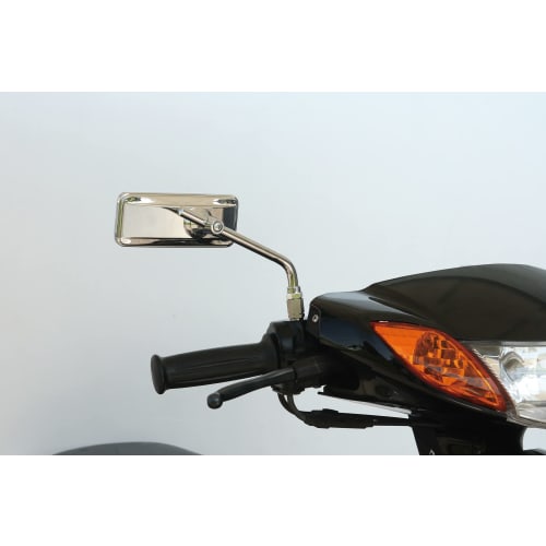 TANAX Bike Mirror Napoleon Little Mirror Chrome Plated Left and Right Common 10mm Thread Diameter Conversion Adapter Included AVA-101-10