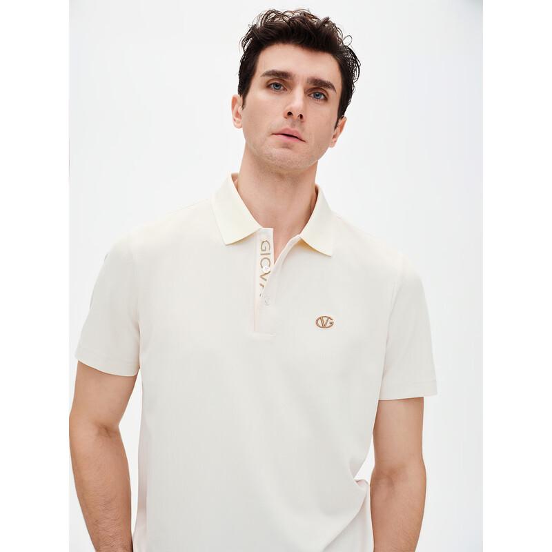 Мужская футболка-поло с коротким рукавом Giovanni Valentino Cool-Dry 3XL грязно-белый