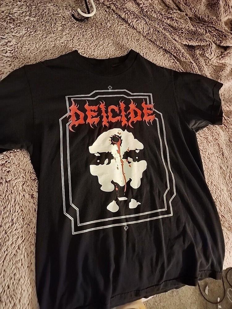 Rare! DEICIDE Band Black Shirt Unisex Concert S to 5XL BO486 Unisex T-Shirt XXXXL