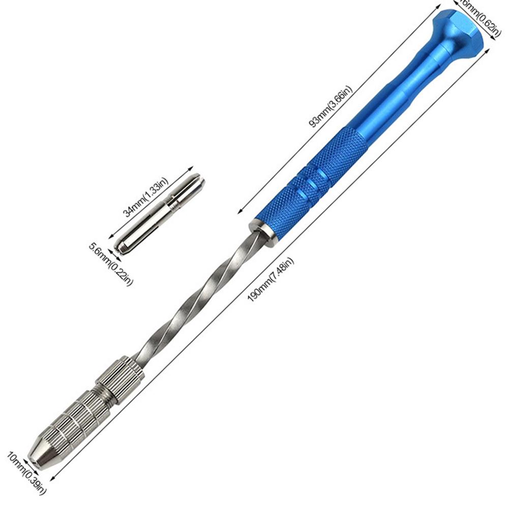 Drilling Machine Semi-Automatic Drill Aluminum Alloy Construction Anti-slip Handle Double-headed Chucks 190mm*16mm