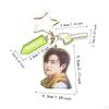 Acrylic Keychain Portable Versatile Adorable Keyring for Women Birthday Gift Style A