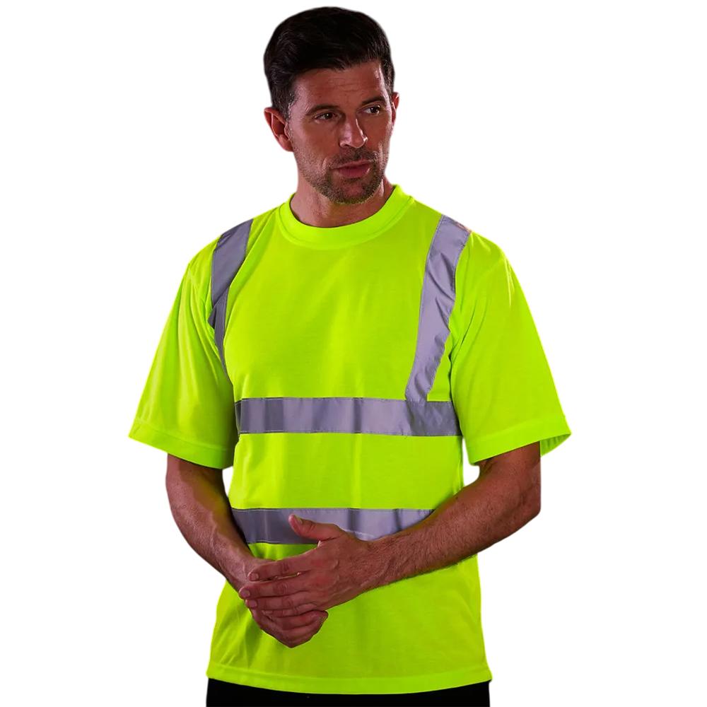 Yoko Herren Fluo Hi-Vis T-Shirt