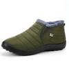 Waterproof Winter Boots for Men New Plush Snow Boots Women Ankle Boots Warm Black Couple Cotton Couples Platform Shoes