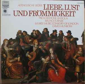 

LP Record PRO CANTIONE ANTIQUA BRUNO TURNER Liebe Lust Und Frmmigkeit Alteng 1C06599683Q Deutsche Harmon Germany Classical Used