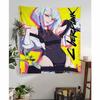 Anime CCyberpunk EEdgerunners Colorful Tapestry Wall Hanging Bohemian Wall Tapestries Mandala Wall Art Decor