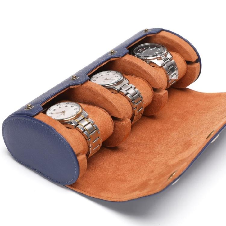 Elegant Leather Watch Storage Case Handmade Wristwatch Holder Carrying Box Women Jewelry Accessory Organiser