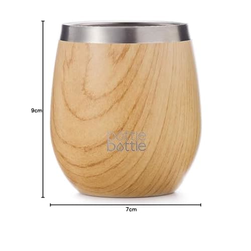 250ml Stainless Steel Tumbler with Lid, Vacuum Insulated, Straw, Insulated, Suitable for Men and Women, Coffee, Wine, Beer, Office, Home, Wood Grain