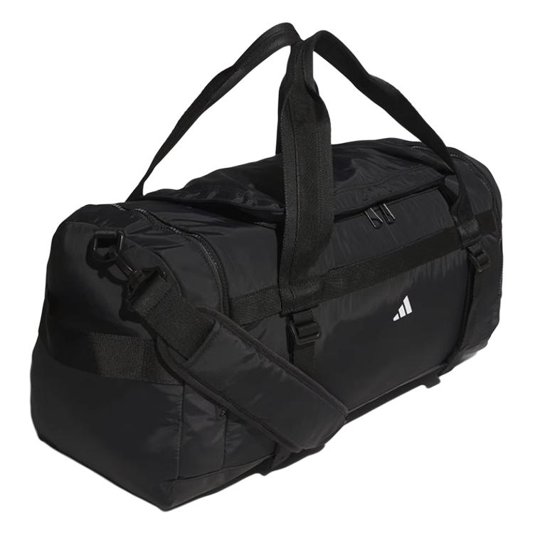 New Adidas Recycled Polyester Portable One Shoulder Crossbody Gym Bag Medium Size Unisex Black JW1687
