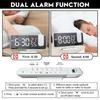 7.5-inch Led Digital Projector Projection Snooze 2 Alarm Clock Fm Radio Timer