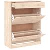 ALTA Shoe Cabinet 77 X 35 X 96 Cm Solid Pine Wood