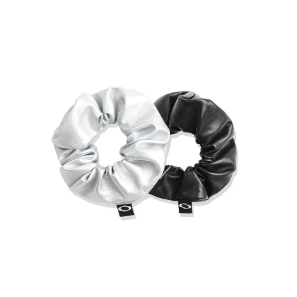 NOIAGO [2PACK] NOI1345 Leather Scrunchie (2 COLORS) 143806 FREE