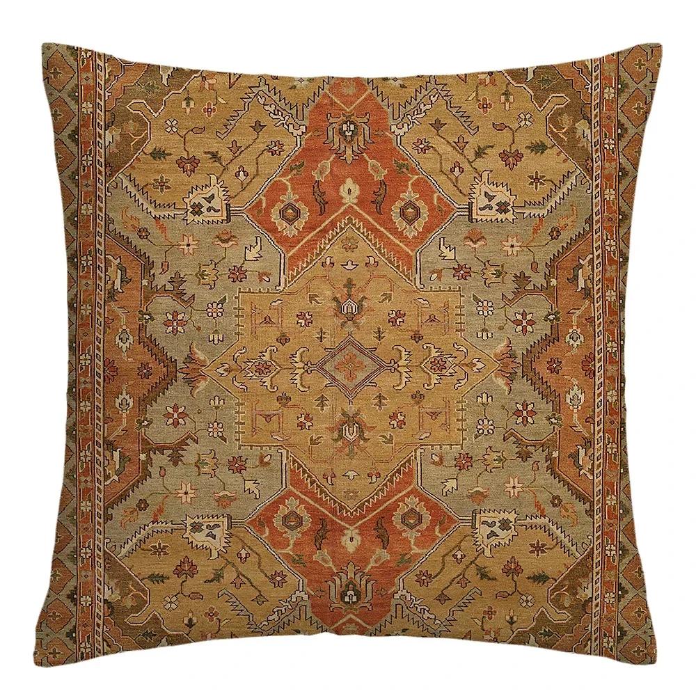 Moroccan Ethnic Cushion Cover, Short Plush Pillowcase Sofa Decorative Cushion Cover, Home Decoration