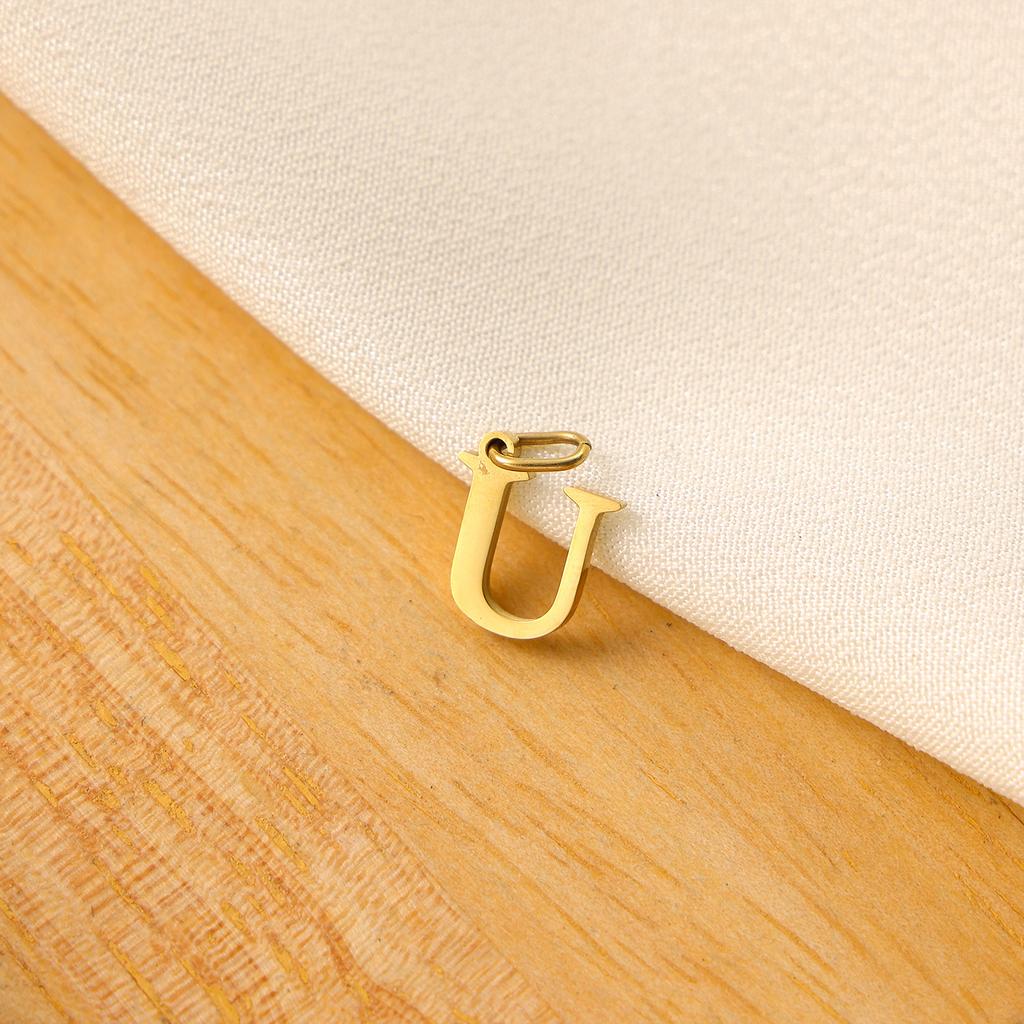 Small Luxury Initial Charm Pendant Set, DIY Letter Necklace Making Supplies, Everyday Wear Accessories for Women