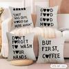 Aesthetic Kitchen Love Cushion Cover Soft Plush Fabric DoubleSided Printed Cushion Covers for All Seasons Modern HomeDecor Gift