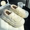 Household waterproof cotton slippers winter new velvet warm non-slip indoor thick-soled cotton shoes outer wear