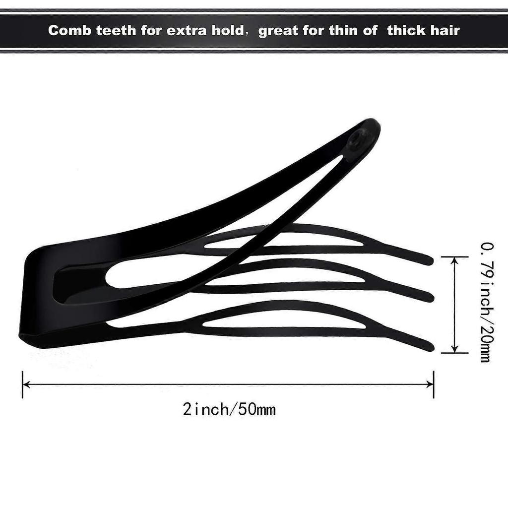 Double Grip Hair Barrettes, Stylish Metal Snap Hair Clips for Everyday and Special Occasions