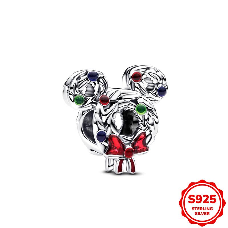 Charms Silver 925 Stitch Bead Fits 3mm Bracelet Bangle Necklace For Women Pendant Luxury DIY Jewelry Making Gift