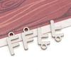 Stainless Steel 26 English Letter Pendant Charm for DIY Bracelets and Necklaces