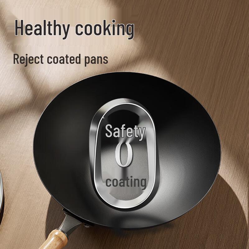 Traditional Wrought Iron Stir-Fry Wok