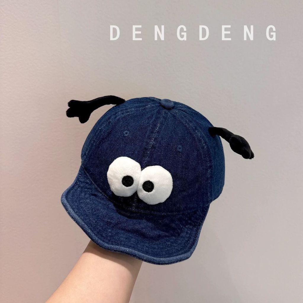 

Childrens Cute Cartoon Baby Cap With Breathable Cotton For Spring Autumn Sun Protection темно-синього кольору