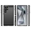 Etui silikonowe do Samsung Galaxy S25 Ultra Carbon Case - czarny