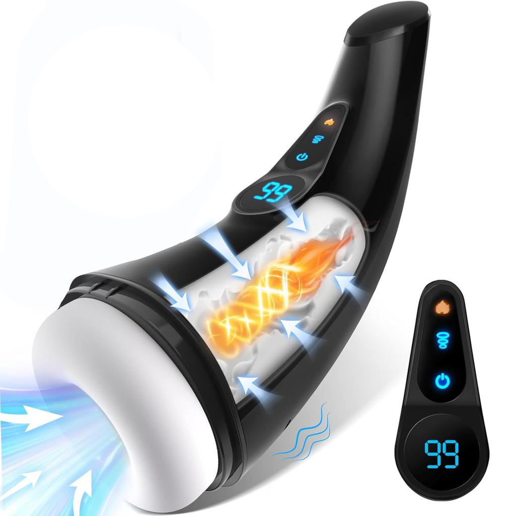 Adult Sex Toys Male Masturbator APP Control Sex Toys for Men Penis Pump with 9 Sucking & 9 Vibrating, Blowjob Male Vibrator Stroker