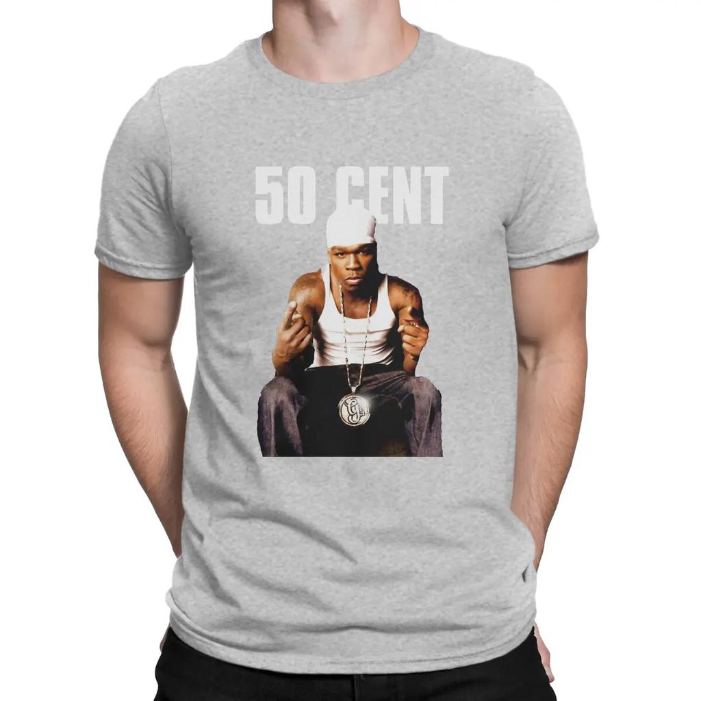 50 Cent Man TShirt Popular American Rap Singer Fashion T Shirt Graphic Streetwear Hipster